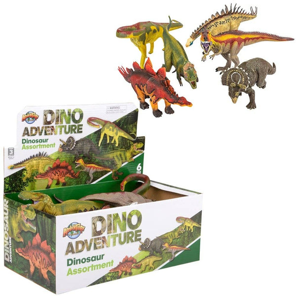 PLASTIC DINO ASSORTMENT 6PCS/DISPLAY LLB Figurine Toys