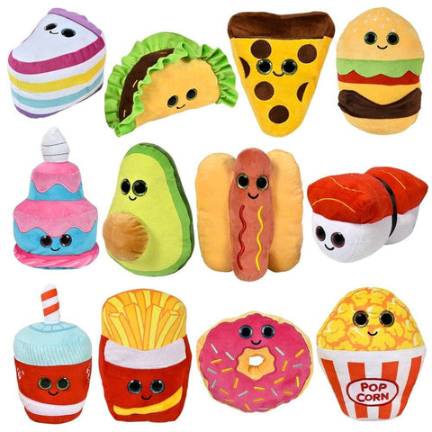 8" Medium Food Plush 60 Pcs LLB Plush Toys