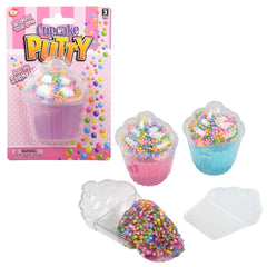 3.25" SPRINKLE CUPCAKE PUTTY LLB Slime & Putty
