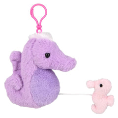 3.5" Mighty Quakes Sea Horse Backpack Clip - LLB Toys