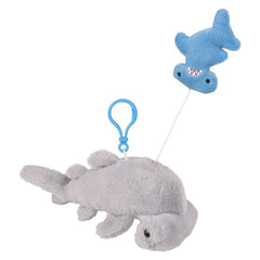 3.5" Mighty Quakes Hammerhead Shark Backpack Clip - LLB Toys