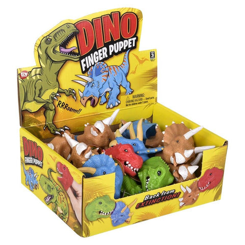 2" Stretchy Dinosaur Finger Puppet LLB Kids Toys