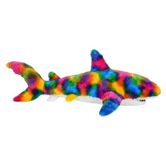 35" RAINBOW SPLATTER SHARK LLB Plush Toys