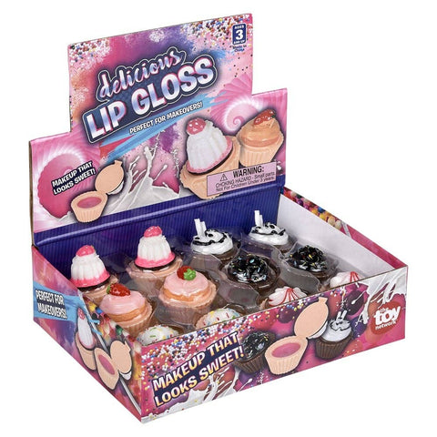 1.25" CUPCAKE LIP GLOSS LLB kids toys