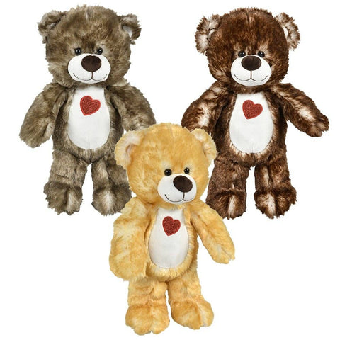 15.5" Cotton Candy Natural Heart Bears Plush - LLB Toys