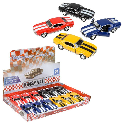 5" DIE-CAST PULL BACK 1967 CHEVY CAMARO Z28 LLB Car Toys