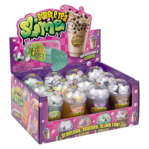 4.75" Bubble Tea Slime 12ct - LLB Toys