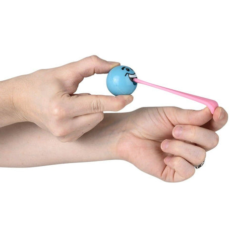 1.25" STRETCH TONGUE SILLY FACE BALL (50PC/UN) LLB kids toys