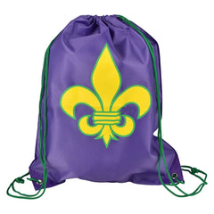 Fleur De Lis Drawstring Backpack 16.5" - LLB Toys