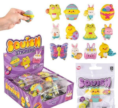 2" EASTER SQUISH STICKER ASSORTMENT LLB Sticker