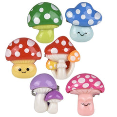 Mushroom Plastic Rings 1" - LLB Toys