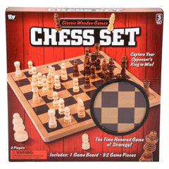 10" WOODEN CHESS SET