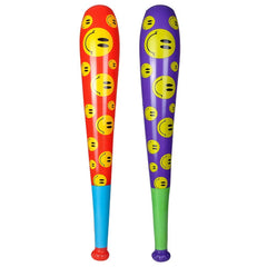 42" SMILEY FACE BASEBALL BAT INFLATE - LLB Toys