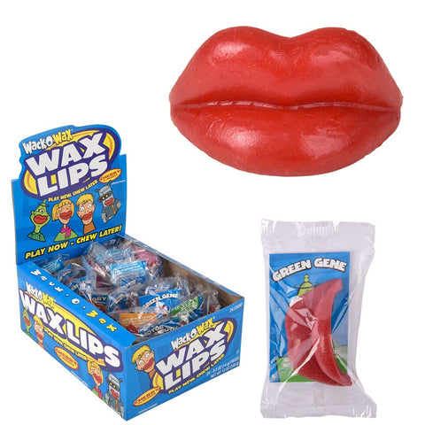 Charms Wack-O-Wax Lips Candy 24ct - LLB Toys