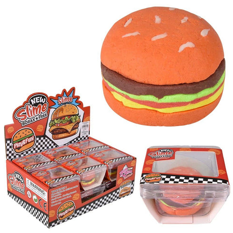 3.2" Cheeseburger Clay Slime 12ct - LLB Toys