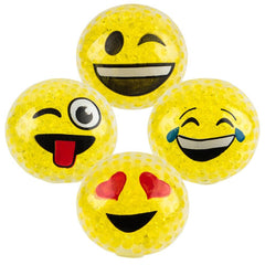 2.25" SQUEEZY BEAD EMOTICON BALL LLB kids toys