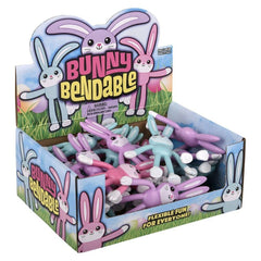 Bendable Easter Bunnies 5" 24/disp - LLB Toys