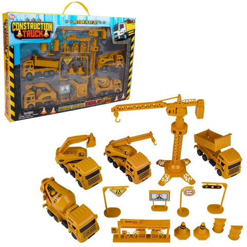 Jumbo Construction Truck Playset - LLB Toys