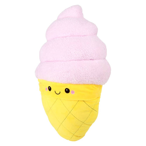 21" Pink Ice Cream Cone Plush Pillow - LLB Toys