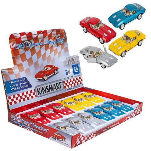 5" DIE-CAST 1963 CORVETTE STING RAY LLB Car Toys
