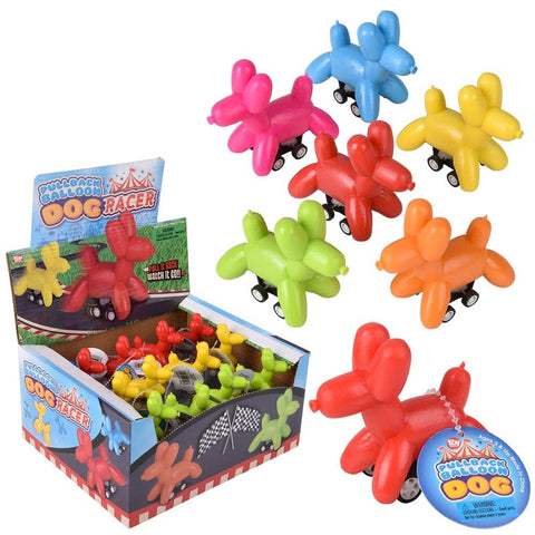 2.5" Pull Back Balloon Dog 24ct- LLB Toys