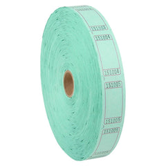 BLANK SINGLE TICKET ROLL GREEN LLB kids toys