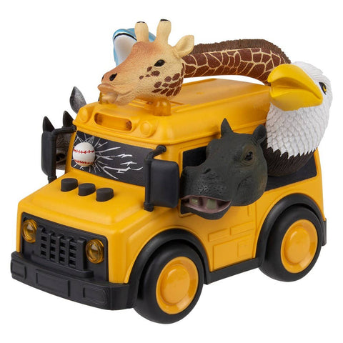 Animal School Bus With Lights And Sound