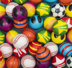 2" MINI STRESS BALL ASSORTMENT (50PCS/UNIT) LLB kids toys