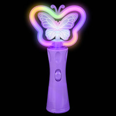 9" Neon Spinning Butterfly Wand - LLB Toys