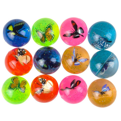 1.75" BUTTERFLY HI-BOUNCE BALL LLB kids toys