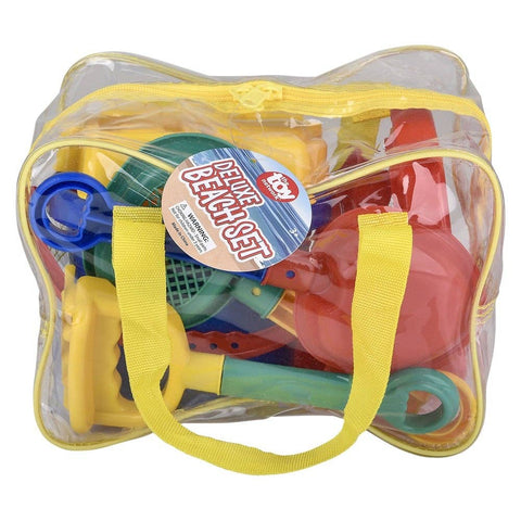 Deluxe 8pc Beach Set In Reusable Bag - LLB Toys