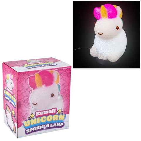 7.5" Kawaii Sitting Unicorn Sparkle Lamp - LLB Toys