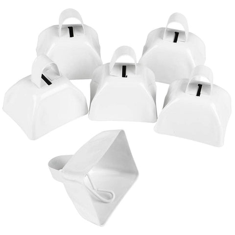 3" WHITE METAL COWBELL LLB kids toys