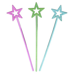 14.5" METALLIC STAR WAND LLB toy-wand kids