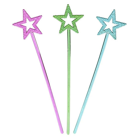 14.5" METALLIC STAR WAND LLB toy-wand kids