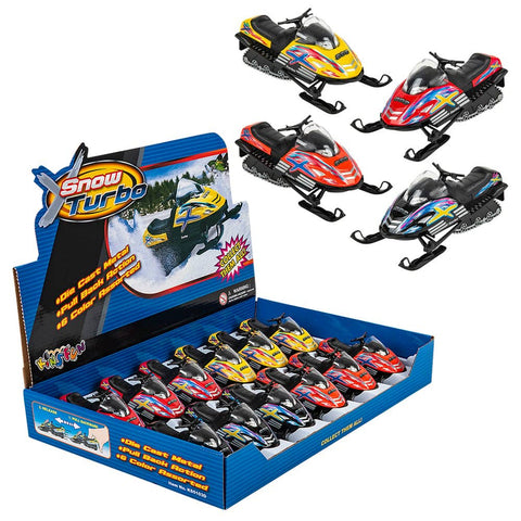 5" DIE-CAST PULL BACK SNOW TURBO 12/DISPLAY LLB Car Toys