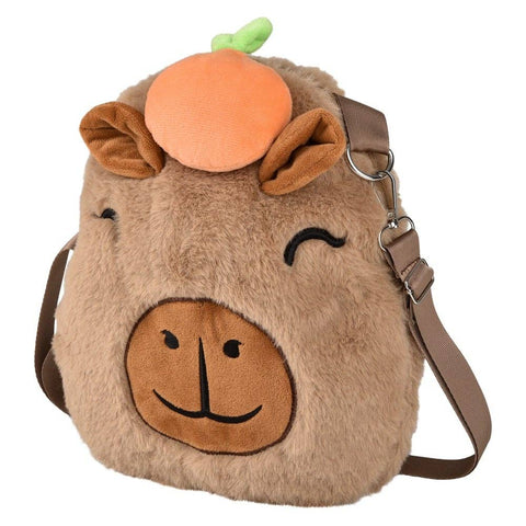 Capybara Plush Crossbody Bag 10"x11.5" - LLB Toys