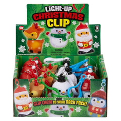 2.5" Light-Up Christmas Clip Ons - LLB Toys