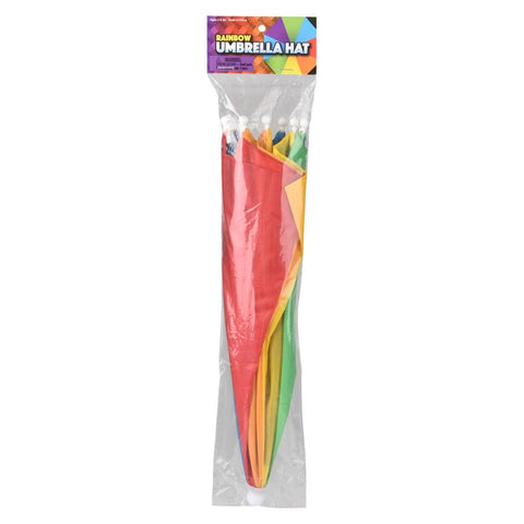 Rainbow Umbrella Hat 20"- LLB Toys