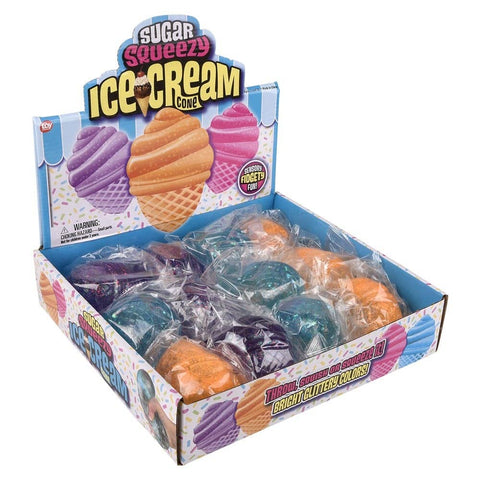 3.5" Squeezy Sugar Ice Cream Cone - LLB Toys