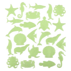 Glow In Dark Aquatic Stickers 24ct - LLB Toys