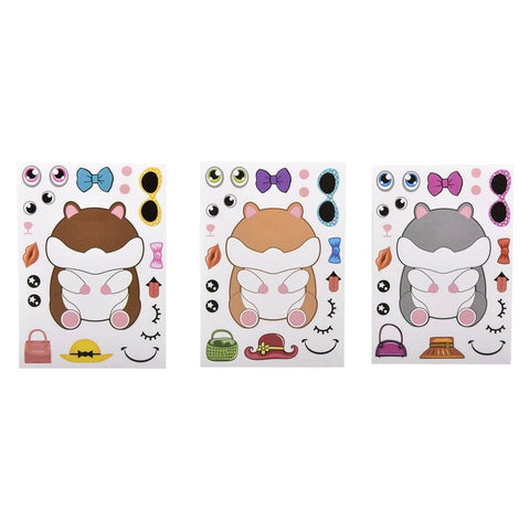 ASSORTED CHARACTER STICKER SETS (96PCS/UNIT) LLB Sticker