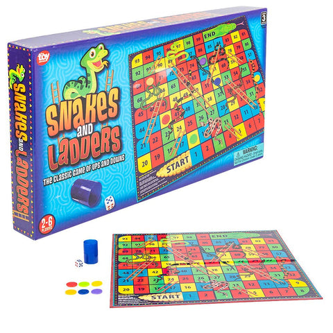 SNAKES AND LADDERS BOARD GAME LLB kids toys