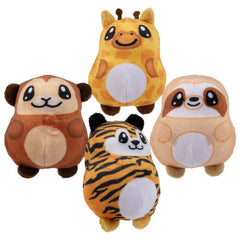 2.75" Sugar Squeeze Plush Zoo Assortment 12ct - LLB Toys