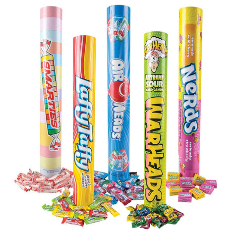 SUPER BANK TUBE CANDY ASSORTMENT 6PCS LLB kids toys
