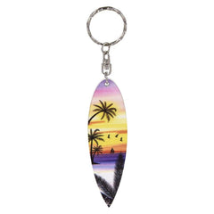 4" WOODEN SURFBOARD KEYCHAIN LLB Keychain