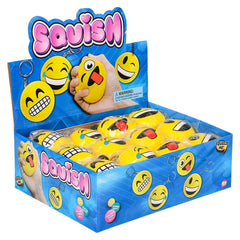 EMOTICON SQUISH BACKPACK CLIP  - LLB Toys