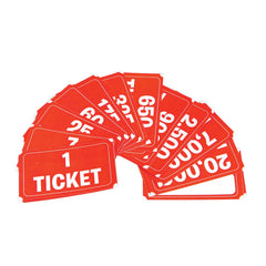 RED REDEMPTION TICKET LLB kids toys