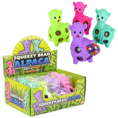 3.5" SQUEEZY BEAD ALPACA BALL LLB Squishy Toys