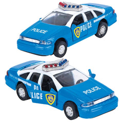 4.5" DIE-CAST PULL BACK POLICE CAR LLB Car Toys